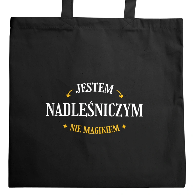 Jestem Nadleśniczym Nie Magikiem - Torba Na Zakupy Czarna