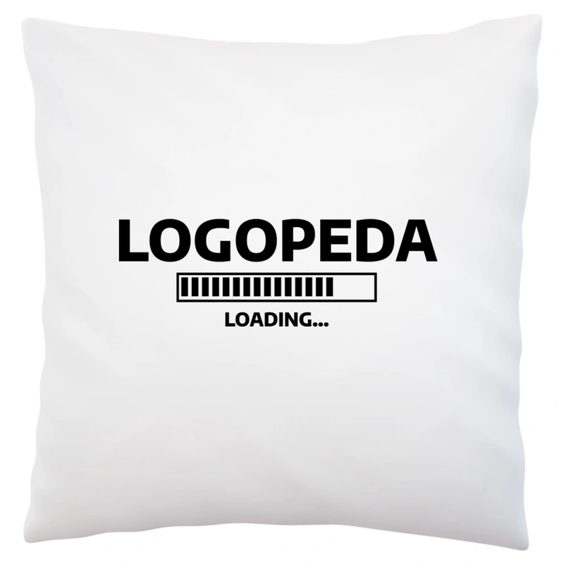 Logopeda Loading - Poduszka Biała