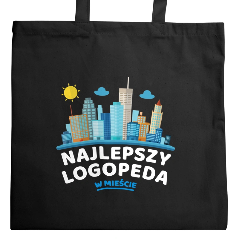 Najlepszy Logopeda W Mieście - Torba Na Zakupy Czarna