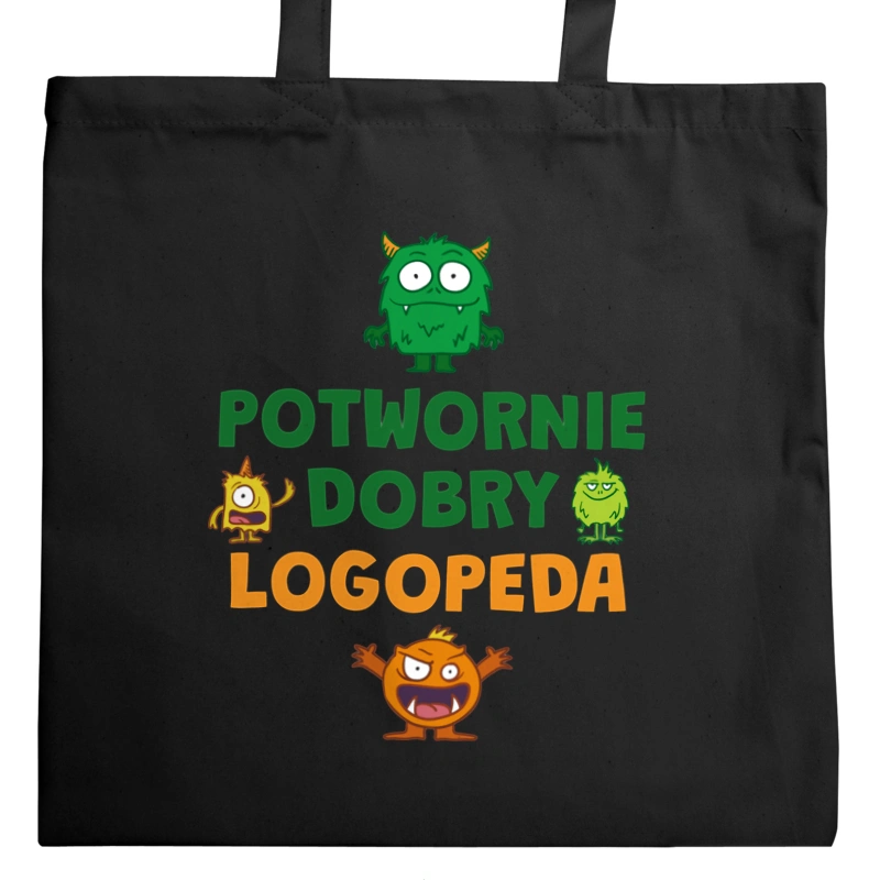 Potwornie Dobry Logopeda - Torba Na Zakupy Czarna