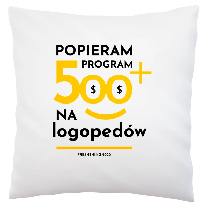 Program 500 Plus Na Logopedów - Poduszka Biała