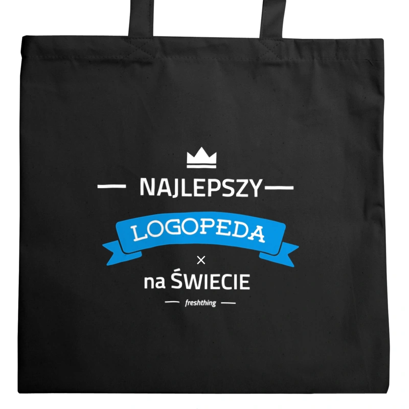 Najlepszy Logopeda Na Świecie - Torba Na Zakupy Czarna