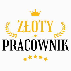 Złoty Pracownik - Poduszka Biała