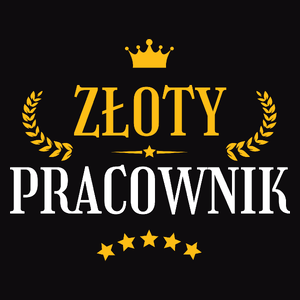 Złoty Pracownik - Męska Bluza Czarna