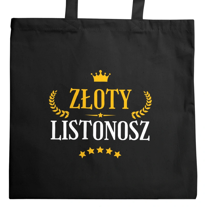 Złoty Listonosz - Torba Na Zakupy Czarna