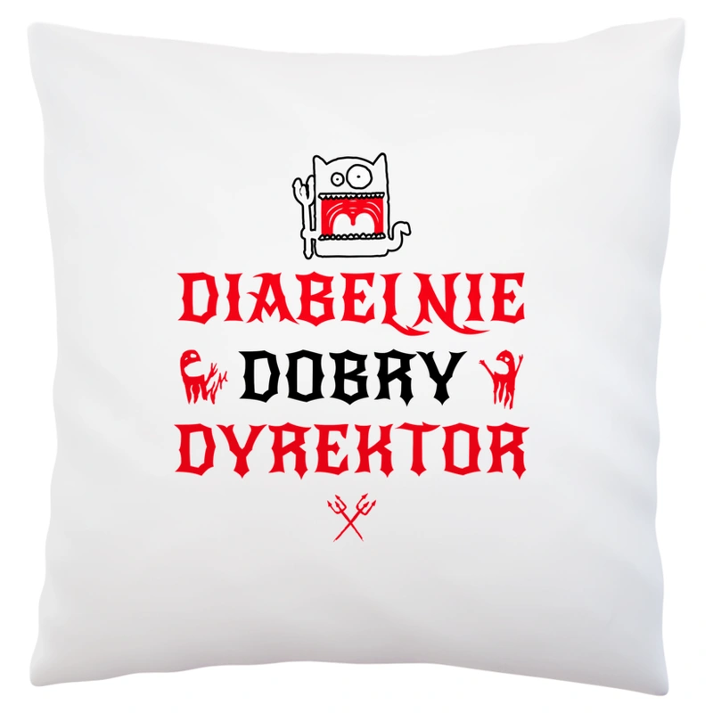 Diabelnie Dobry Dyrektor - Poduszka Biała