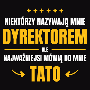 Tata Dyrektor - Męska Bluza z kapturem Czarna