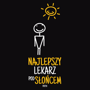 Najlepszy Lekarz Pod Słońcem - Męska Bluza z kapturem Czarna