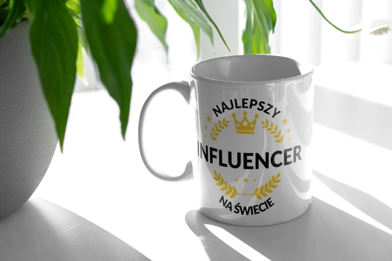 Najlepszy Influencer Na Świecie - Kubek Biały