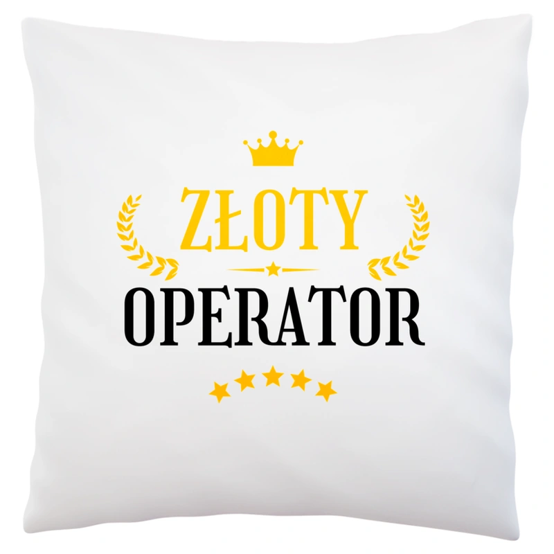 Złoty Operator - Poduszka Biała