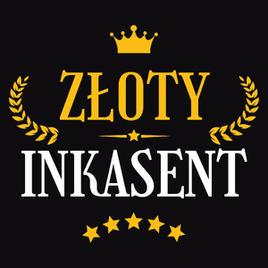 Złoty Inkasent - Męska Koszulka Czarna