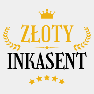 Złoty Inkasent - Męska Koszulka Biała