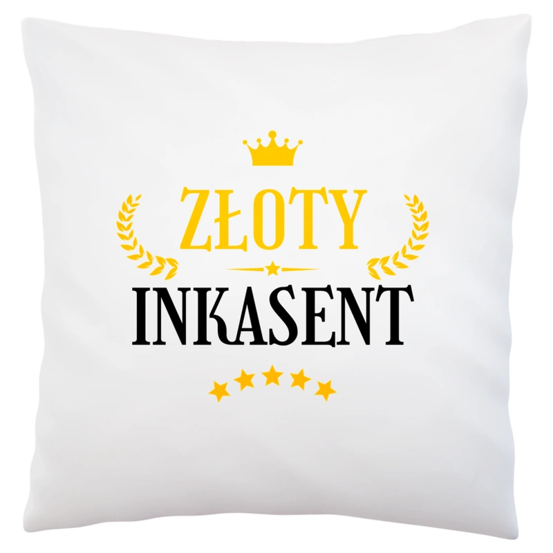 Złoty Inkasent - Poduszka Biała