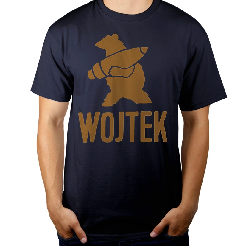 Miś Kapral Wojtek - Męska Koszulka Ciemnogranatowa
