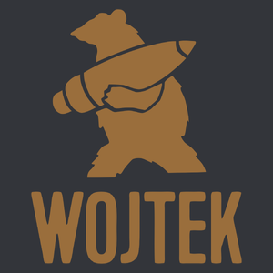 Miś Kapral Wojtek  - Męska Koszulka Szara