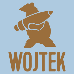 Miś Kapral Wojtek  - Męska Koszulka Błękitna
