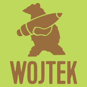 Miś Kapral Wojtek  - Męska Koszulka Jasno Zielona