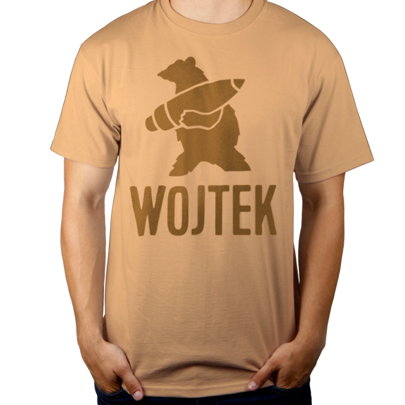 Miś Kapral Wojtek - Męska Koszulka Piaskowa