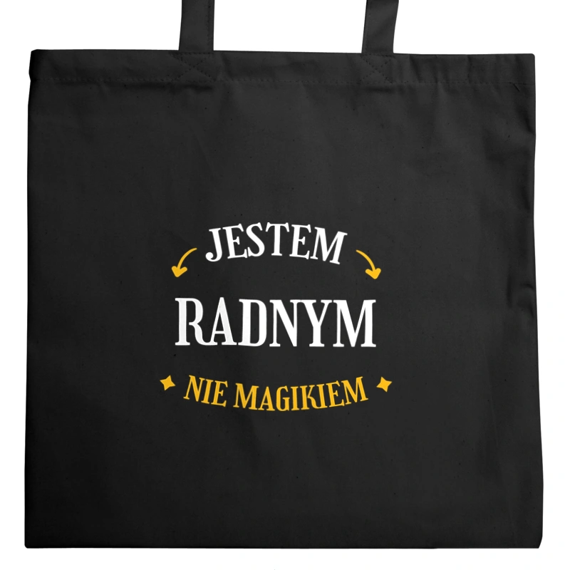 Jestem Radnym Nie Magikiem - Torba Na Zakupy Czarna