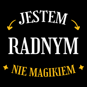 Jestem Radnym Nie Magikiem - Torba Na Zakupy Czarna