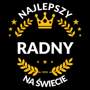 Najlepszy Radny Na Świecie - Torba Na Zakupy Czarna