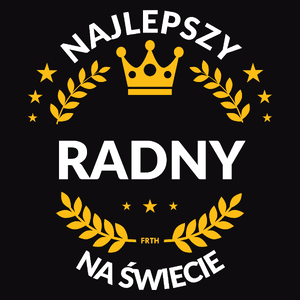 Najlepszy Radny Na Świecie - Męska Bluza Czarna