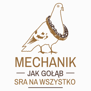 Mechanik Jak Gołąb - Poduszka Biała