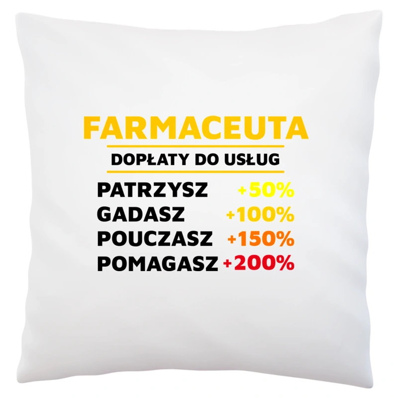 Dopłaty Do Usług Farmaceuta - Poduszka Biała