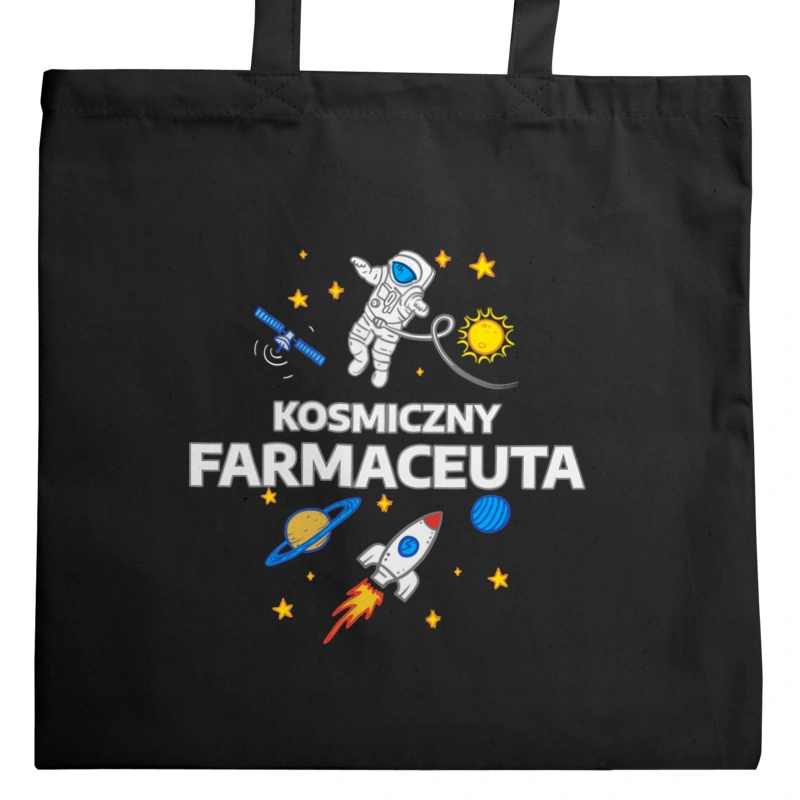 Kosmiczny Farmaceuta - Torba Na Zakupy Czarna