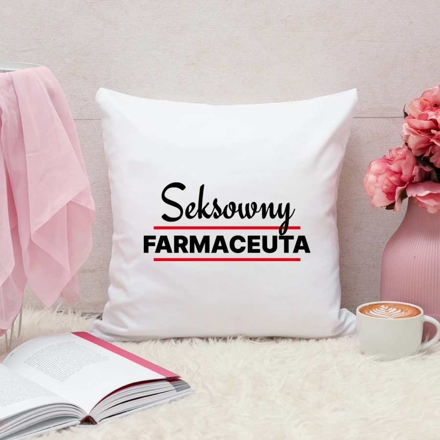 Seksowny Farmaceuta - Poduszka Biała