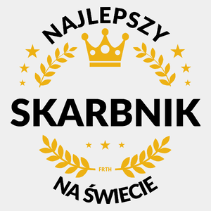 Najlepszy Skarbnik Na Świecie - Męska Koszulka Biała