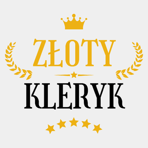 Złoty Kleryk - Męska Koszulka Biała