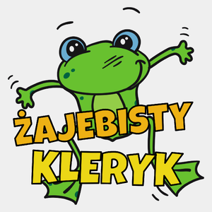 Żajebisty Kleryk - Męska Koszulka Biała