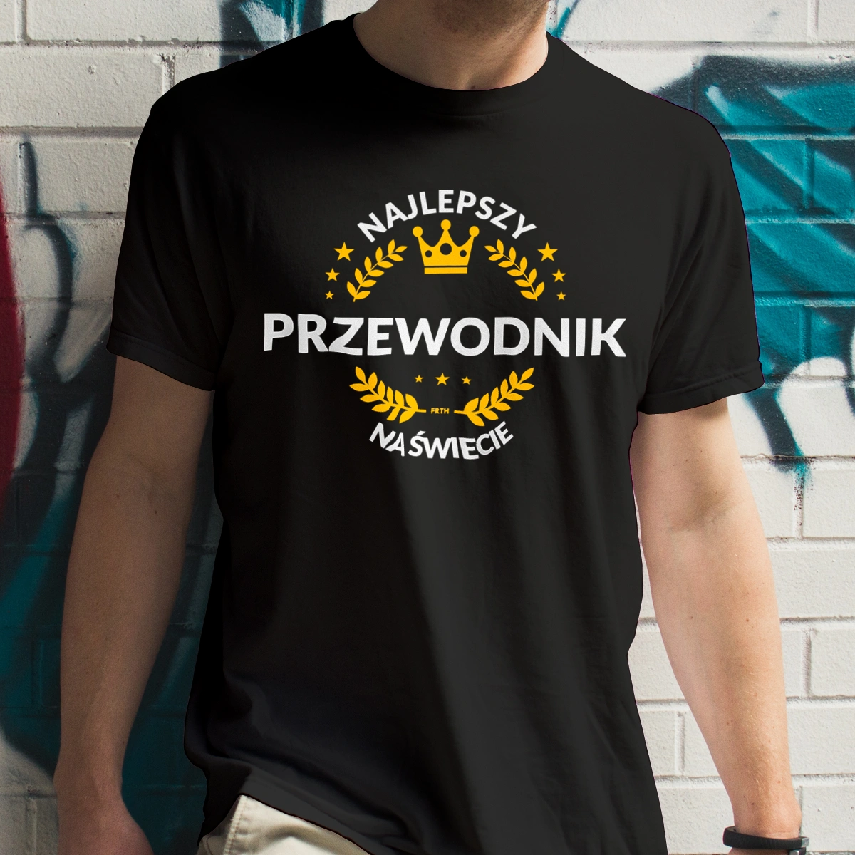 Najlepszy Przewodnik Na Świecie - Męska Koszulka Czarna