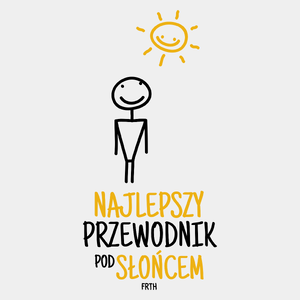 Najlepszy Przewodnik Pod Słońcem - Męska Koszulka Biała