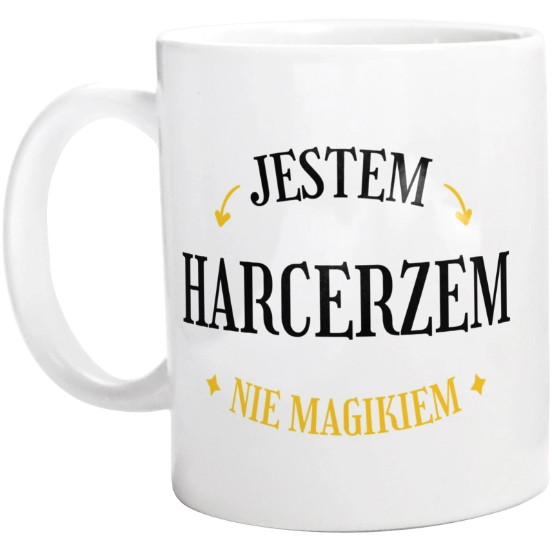 Jestem Harcerzem Nie Magikiem - Kubek Biały