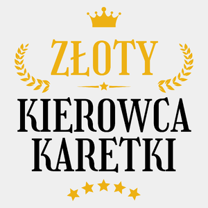 Złoty Kierowca Karetki - Męska Koszulka Biała