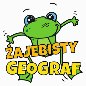 Żajebisty Geograf - Poduszka Biała