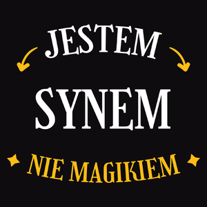 Jestem Synem Nie Magikiem - Męska Koszulka Czarna