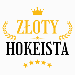 Złoty Hokeista - Poduszka Biała