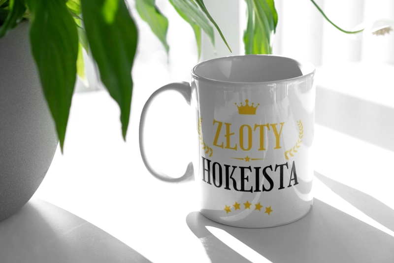 Złoty Hokeista - Kubek Biały