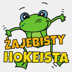 Żajebisty Hokeista - Męska Koszulka Biała