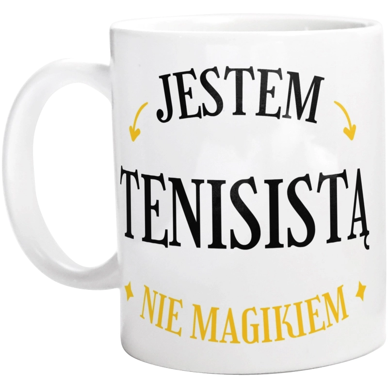 Jestem Tenisistą Nie Magikiem - Kubek Biały