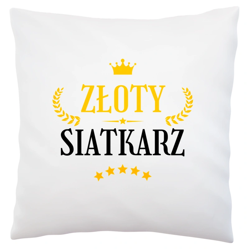 Złoty Siatkarz - Poduszka Biała