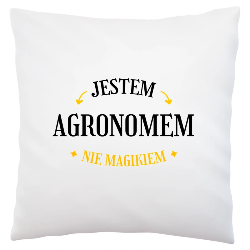 Jestem Agronomem Nie Magikiem - Poduszka Biała