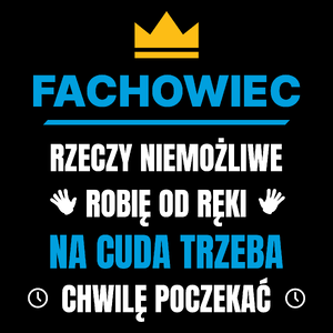 Fachowiec Rzeczy Niemożliwe Robię Od Ręki - Torba Na Zakupy Czarna