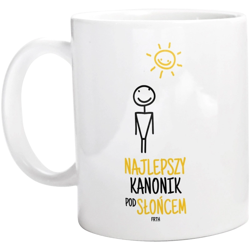 Najlepszy Kanonik Pod Słońcem - Kubek Biały