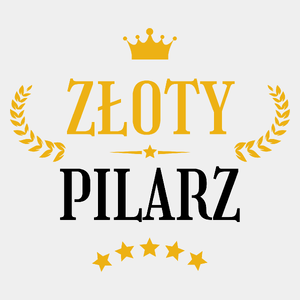 Złoty Pilarz - Męska Koszulka Biała