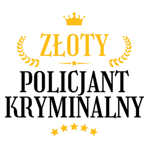 Złoty Policjant Kryminalny - Kubek Biały