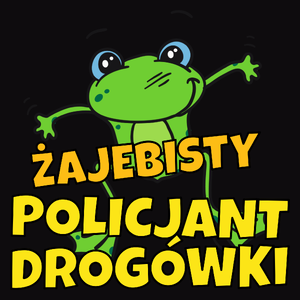 Żajebisty Policjant Drogówki - Męska Koszulka Czarna